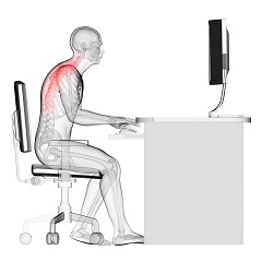 Ergonomie am Arbeitsplatz Sitzposition im Büro