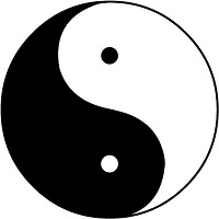 Chin. Schriftzeichen für Yin und Yang
